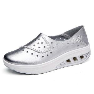 Women Hollow Out Rocker Sole Shoe Casual Outdoor Platforms