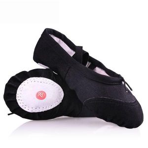 shopping נעלים לילדים Ballet Dance Gymnastics Shoes Girl Soft Women Canvas Fitness Slippers