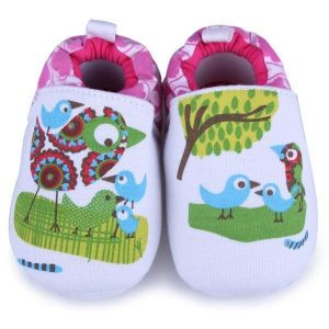 shopping נעלים לתינוקות Baby Cartoon Bird Prewalker Shoes Infant Soft Learning Footwear