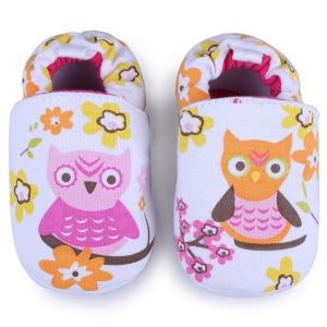 Baby Cartoon Owl Prewalker Shoes Infant Soft Learning  Footwear