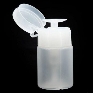 Pump Dispenser Nail Art Tip Cleaner Bottle Makeup Large