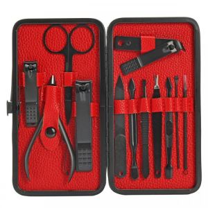 Y.F.M&reg; 12Pcs Nail Clipper Tools Cutter Manicure Pedicure Beauty Set Grooming Trimming Kit