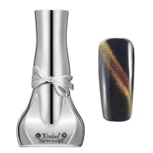 Magic Dual Color Gradient Cat's Eyes Effect UV Gel Polish Nail Art Magnet Magnetic Shiny Manicure