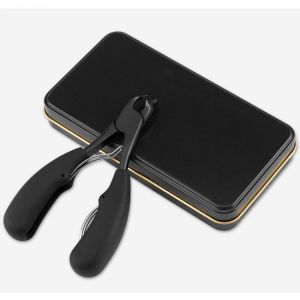 Y.F.M&reg; Black  Ingrown Toenails Cutter Matter Black Handle Ingrown Nail Clipper Manicure Tool With Box