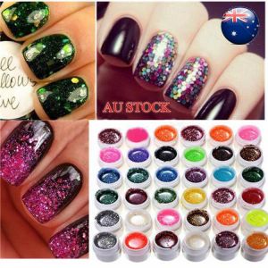 36 Color Glitter Powder UV Gel Extender Nail Art Design Set