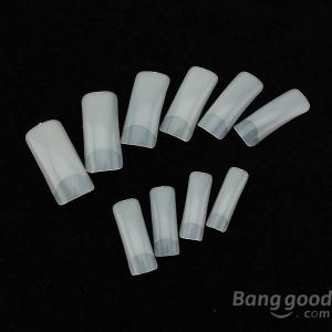 500 Nude Artificial False Acrylic Gel Nail Art Half Tip