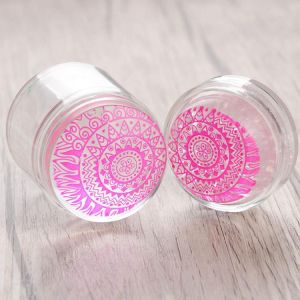 Transparent Silicone Nail Art Stamper Scraper Set UV Gel Polish Print Manicure Tools Kit