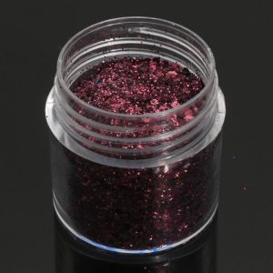 Dark Purple Nail Art Glitter Powder Sheet 1mm Sequins Sparkly Colorful Iridescent Acrylic Tips 10ml