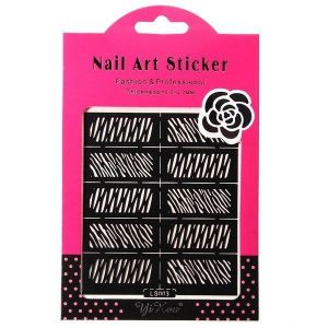 Reusable Hollow Stamping Nail Art Template Stencil Sticker Decoration