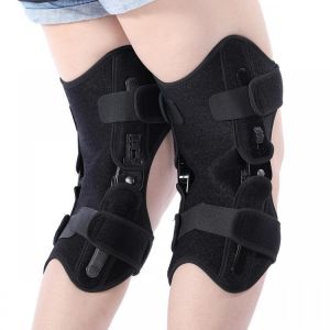 1Pair New Knee Pad Protector Booster 3-Speed Powerful Spring Force Adjustment Power Boost Joint Support Non-slip Relieve Pain