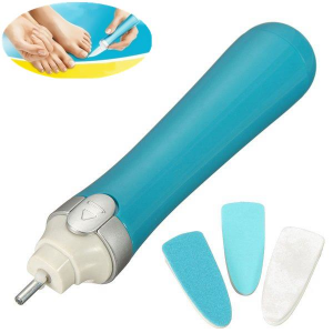 3 Heads Electric Nail Foot Pedicure File Machine Buffer Polish Drill Manicure Dead Skin Remover Set