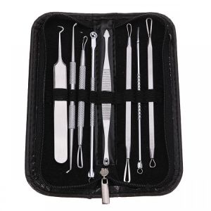 Y.F.M&reg; 8Pcs Blackhead Remover Pimple Stainless Steel Acne Needle Tool Kit