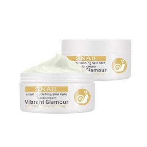 VIBRANT GLAMOUR Snail Anti-Wrinkle Anti-Aging Face Facial Cream Moisturizer Whitening Hyaluronic Acid Serum Shrink Pores Skin Care