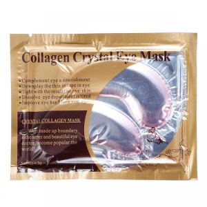 1Pc Pink Collagen Eye Mask Eyelid Care Patch Dark Circles Removal