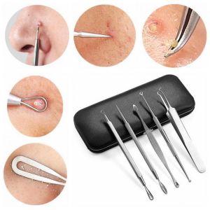 Y.F.M&reg; Blackhead Remover Kit Pimple Comedone Extractor Tool Acne Removal Set With Mirror