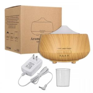Ultrasonic Color-changing Wood Grain LED Aroma Diffuser Humidifier Aromatherapy Spa Essential Oil