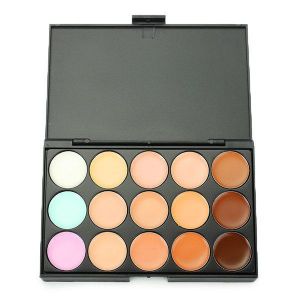 shopping איפור LuckyFine 15 Colors Professional Makeup Facial Concealer Palette Dark Shadow Beauty Cosmetic