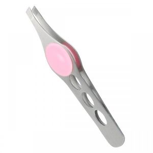 Y.F.M&reg; Stainless Steel Eyebrow Clip Tweezers Ingrown Hair Beard Picker Eyelashes Eyelids Sticker