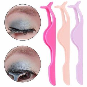 Plastic False Eyelash Remover Tweezer Eye Lash Extension Applicator Nipper Clip Tweezers Makeup Tool
