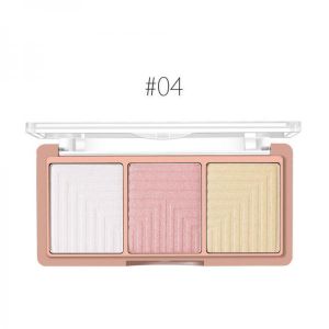 O.TWO.O 3 Colors Face Highlighter Shading Powder Palette Maquiagem Bronzer Glow Kit