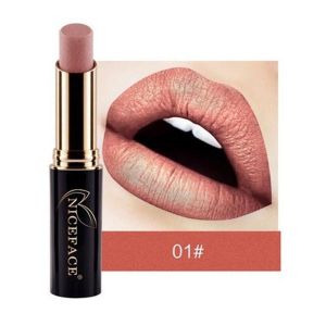 NICEFACE 24 Colors Shimmer Matte Metallic Halloween Velvet Lip Stick Makeup Long Lasting Waterproof