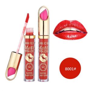 ROMANTIC MAY Pearlescent Non-stick Cup Lip Gloss Lasting Moisturizing Lip Glaze Liquid Lipstick