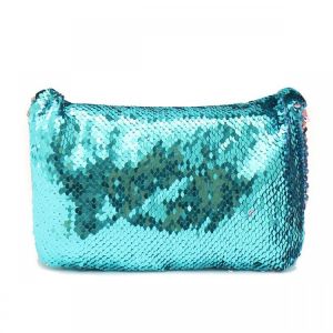 Sparkling Sequins Mermaid Makeup Bag Handbag Belt Glitter Wallet Purse Handbag Comestic Case