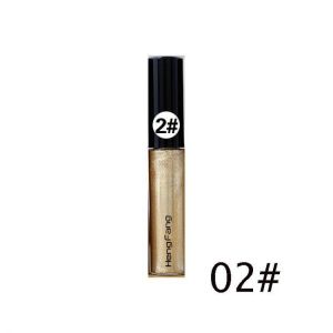 HengFang Glitter Waterproof Eyeliner Liquid White Gold Metallic Makeup Eyes Liner Color Pigment