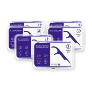 shopping טיפוח חלל הפה והשיניים SOOCAS 300Pcs Dental Floss Picks Interdental Between Teeth Cleaner Tools with 6 Travel Handy Case from XIAOMI Ecosystem