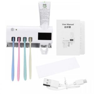 2 in 1 Solar UV Light Ultraviolet Intelligent Toothbrush Holder Sterilizer Set Toothbrush Sterilizer
