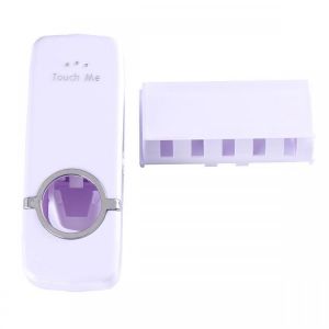 Automatic Toothpaste Dispenser With Brush Holder Dust-proof Automatic Toothpaste Squeezer