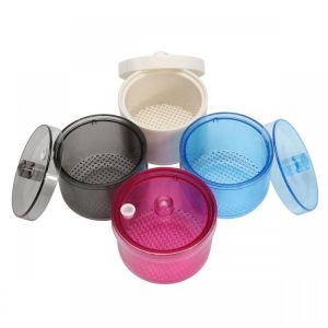 Dental Autoclavable Plastic Car Needle Glass High Temperature Sterilizer Box Soak Disinfection Cup Case