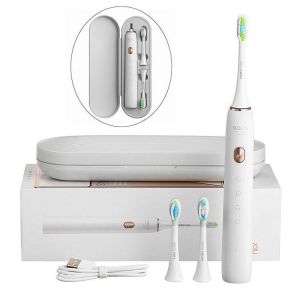 SOOCAS X3U Sonic Electric Toothbrush Type-C Fast Charging Rechargeable Tooth Brush W/ 3 Kinds Brush Heads and Storage Box