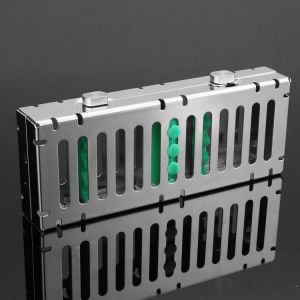 Dental Sterilization Autoclave Cassette Tray Box Rack Rubber Linker Instrument Tools