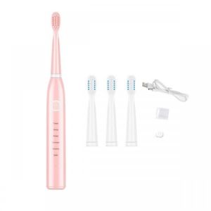 6 Gears Vibration Electric Toothbrush Powerful USB Charge IPX7 Waterproof Electronic Whitening Teeth Brush