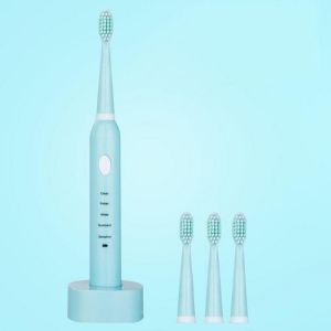 5 Modes Vibration Sonic Electric Toothbrush USB Rechargeable Waterproof Toothbrush with Brush Head for Adult