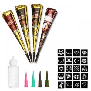 Skymore Indian Henna Tattoo Paste Stickers Temporary Tattoo Kit Body Paint Mehandi Ink