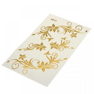 15*9cm Non-toxic Temporary Metallic Tattoo Stickers Portable Flash Tattoos Flash Inspired Sheet Accessories
