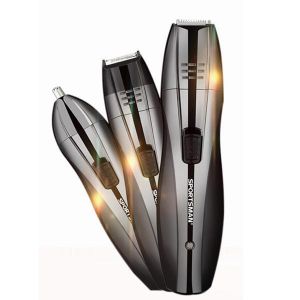 shopping שיער ואביזרים 3in1 Rechargeable Cordless Electric Hair Clipper Shaver Razor Beard Hair Nose Trimmer Wet/Dry