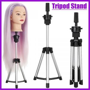 Adjustable Tripod Stand Salon Mannequin Head Wig Stand Hairdressing