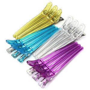 shopping שיער ואביזרים 12Pcs Colorful Salon Hairdressing Clips Clamps Hair Grip