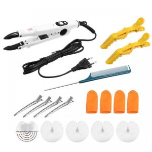 100-220℃ Hot Fusion Gun Heat Connector Iron Wand Bonded Hair Extensions Tool Kit