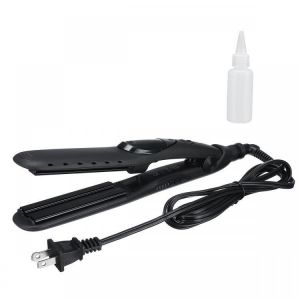 120-200℃ 51W Electric Tourmaline Ceramics Steam Hair Straightener Brush Comb Iron