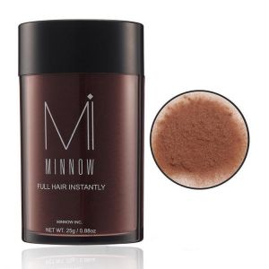 Minnow Hair Building Fibers Baldness Instantly Refill Keratin Fiber Hair Spray Powder Black Brown