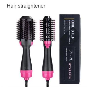 Multifunctional Negative Ion Hairbrush Comb Roll Straight Dual-use Hair Straightener Hot Air Comb