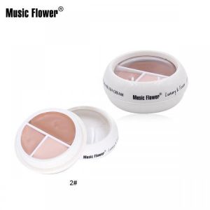 usic Flower Full Cover 3 In 1 Press Concealer Cream Face Smooth Waterproof Sweat-proof Long-lasting Makeup Hydrating