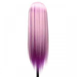 27'' Colorful Practice Training Head Long Hair Mannequin Hairdressing Salon Model