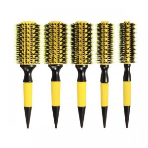 Pro Round Brush Curly Hair Roller Brush Nylon Bristle Hairbrush Comb Salon Tools