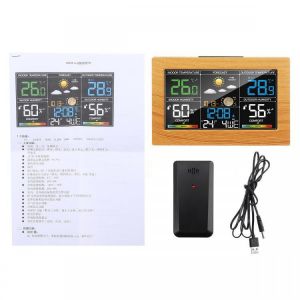 Digoo Digital LCD Indoor &amp; Outdoor Weather Station Clock Calendar Thermometer Hygrometer Temperature Humidity Remote Senso
