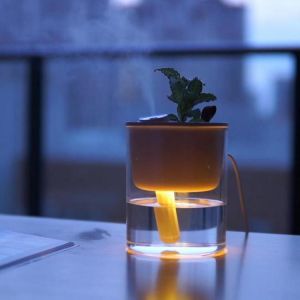 Feibi S1 320ml Air Humidifier 15 Degrees Nano Sprayer Aromatherapy Humidifier Eco Cup Night Light